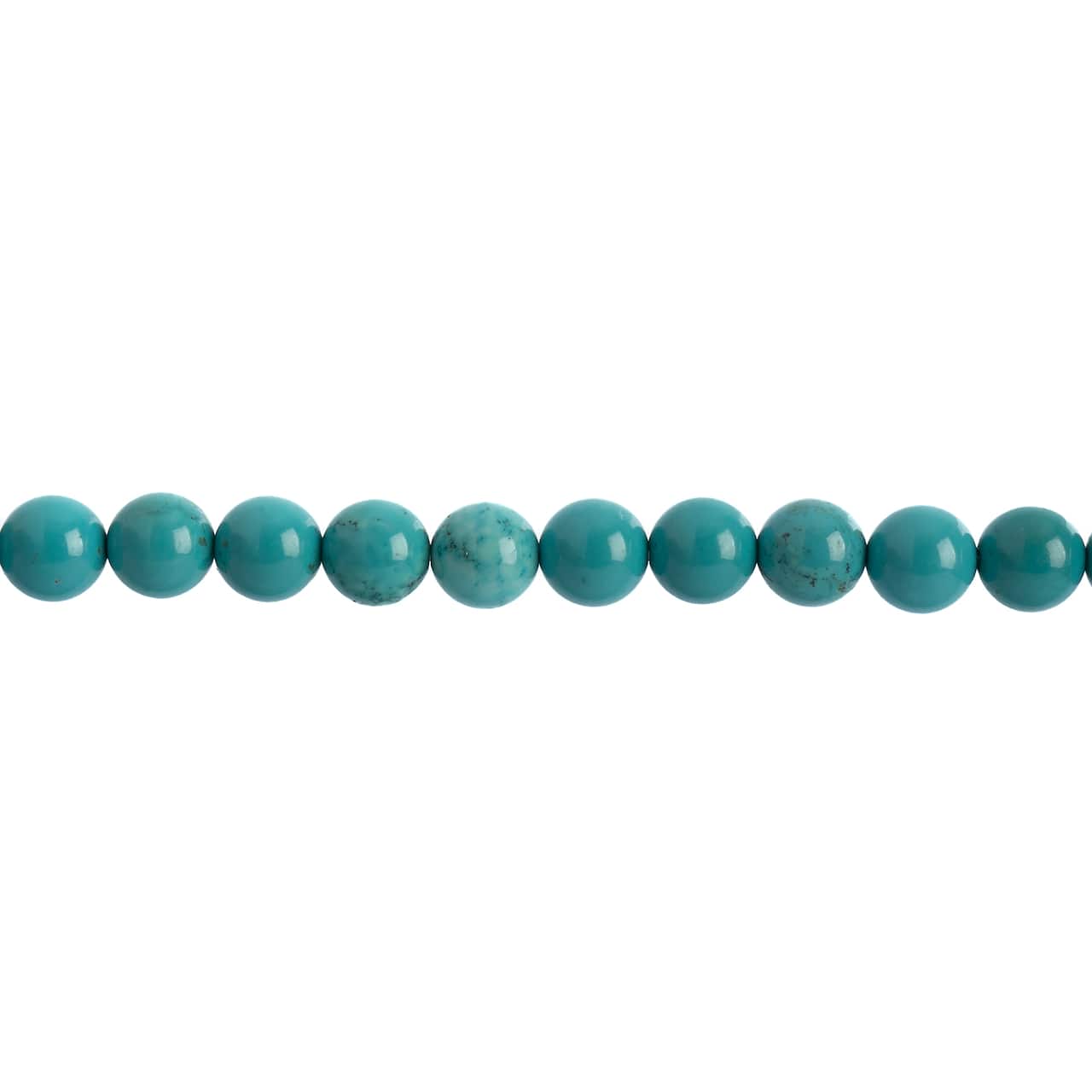 John Bead Earth's Jewels Natural Stone Round Beads, 8mm